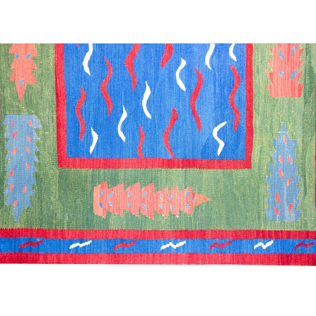 Vintage Turkish Kilim Rug For Sale - Image 13 of 15