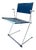 Ballerina Chair in Teal Coloured Full Grain Leather by Herbert Ohl for Matteo Grassi, 1990s For Sale