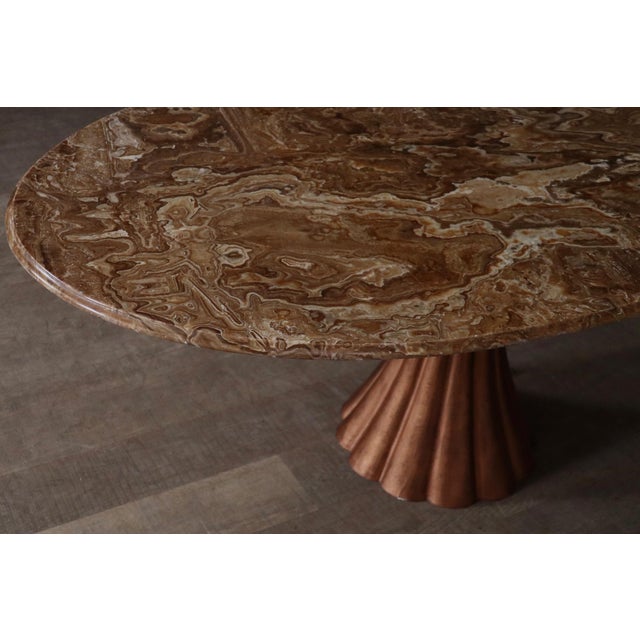 Angelo Mangiarotti Oval Onyx Marble Dining Table by Angelo Mangiarotti, Italy, 1970s For Sale - Image 4 of 15