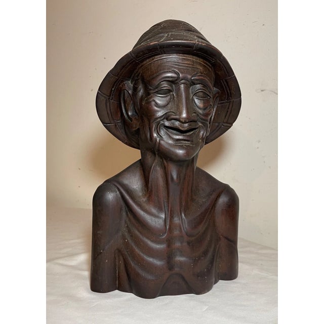 Up for sale is a high quality antique 19th century hand carved Balinese wooden sculpture. It's carved out of a dense piece...