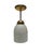 Vintage Pendant Lamp in Glass, Poland, 1960s For Sale - Image 6 of 6