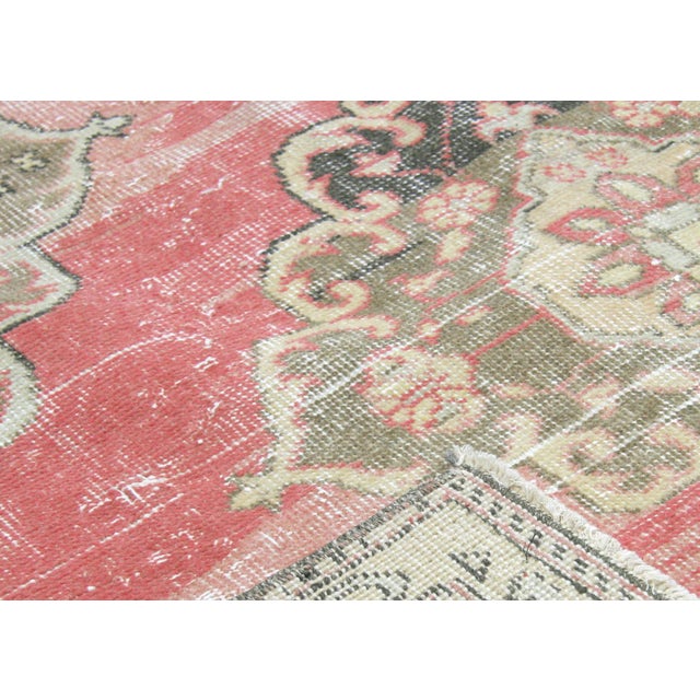 1960s Turkish Oushak Rug For Sale - Image 4 of 6