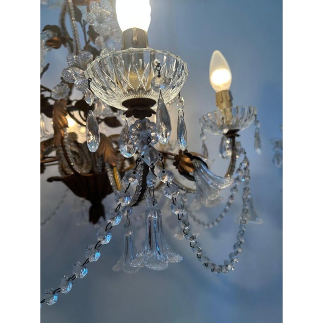 Murano Glass Chandelier, 1950s For Sale - Image 9 of 18