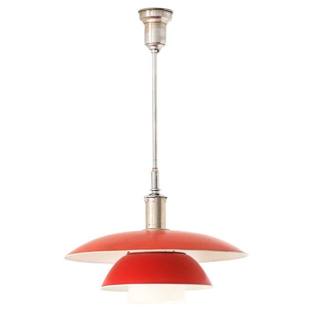 PH-5 Pendant Lamp in Chrome, Lacquer and Metal attributed to Poul Henningsen, 1920s For Sale - Image 11 of 11