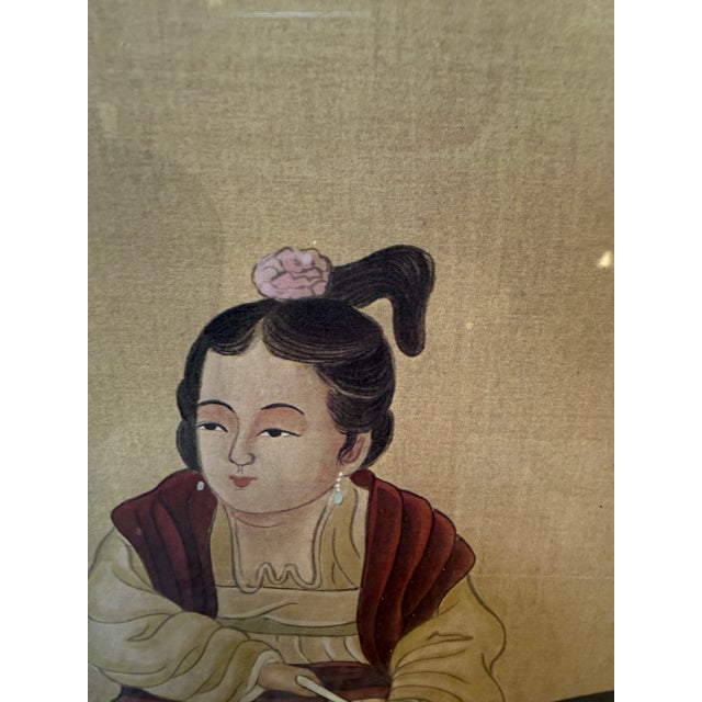 B. Chan Ladies of the Court on Tang Horseback Print on Silk, Framed For Sale - Image 11 of 12