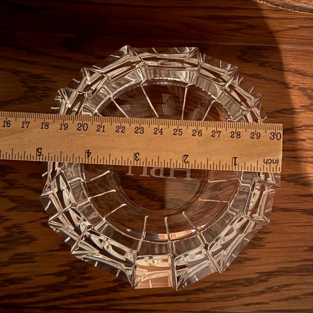 Modern Orrefores Sweden Crystal Candle Holder For Sale - Image 3 of 5