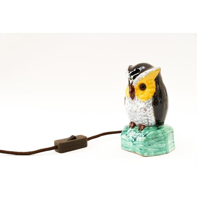 Mid-Century Modern Smoke Distorter Owl Gmundner Ceramic, 1950s For Sale - Image 3 of 16