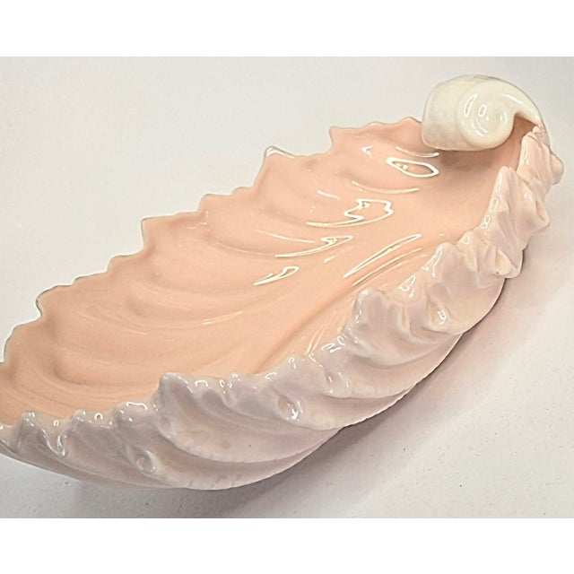 Pink Vintage Lenox Coastal Bowl For Sale - Image 8 of 13