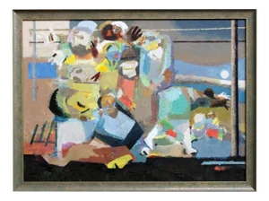 Victor Karnauh, An Empty Game, Oil on Canvas, 1990s