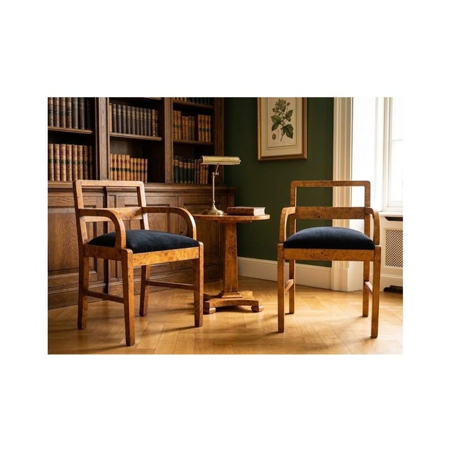 Art Deco Armchairs, Poland, 1940s, Set of 2 For Sale - Image 11 of 11