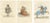 Noble Grace and Martial Power, 1845, Paper, Set of 3 For Sale
