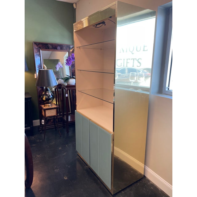 Modern Vintage Illuminated Display Cabinet Circa 1970's-1980's For Sale - Image 3 of 8