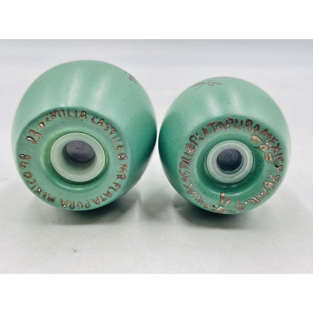 1990s Modern Emilia Castillo Plata Pura Frog Salt & Pepper Shakers For Sale - Image 16 of 16
