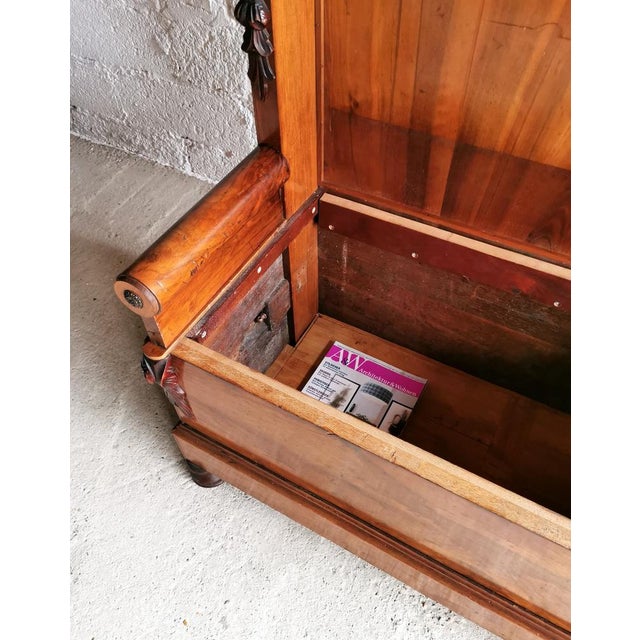 Antique Empire Style Bench, Belgium, 1890s For Sale - Image 11 of 13