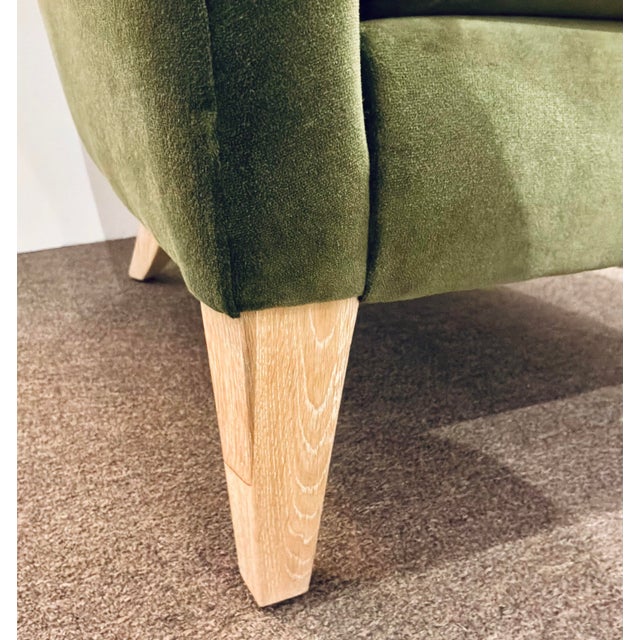 Made Goods Modern Liard Jade Velvet Chantall Lounge Chair For Sale In Atlanta - Image 6 of 7
