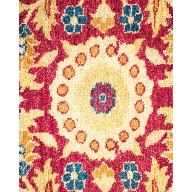 Traditional Mogul, One-of-a-Kind Hand-Knotted Area Rug in Red, 6' 3" x 8' 10" For Sale - Image 3 of 8