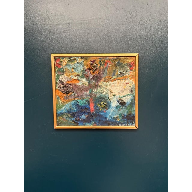 Ulf Eriksson, Abstract Composition, 1970s, Oil on Panel, Framed For Sale - Image 10 of 11
