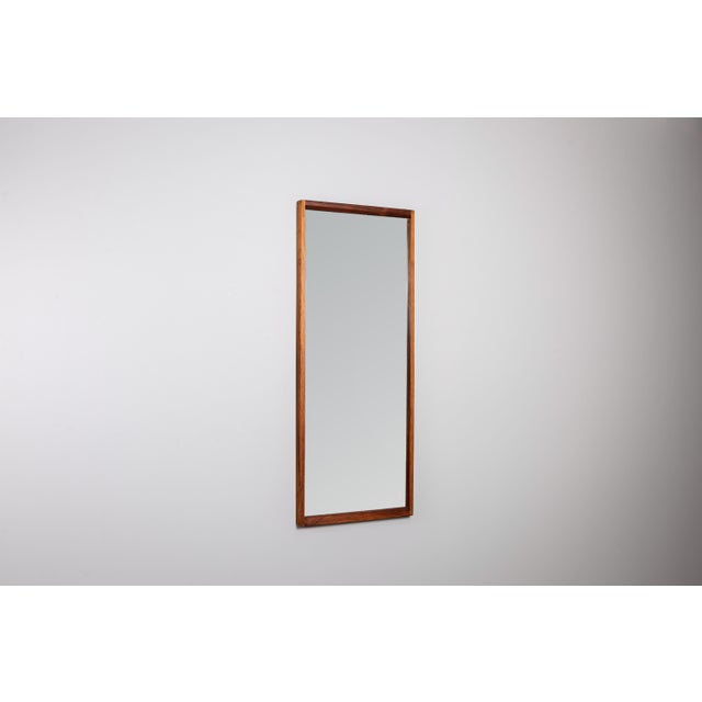 Brown No. 145 Mirror in Rosewood by Kai Kristiansen for Aksel Kjersgaard, 1960s For Sale - Image 8 of 8