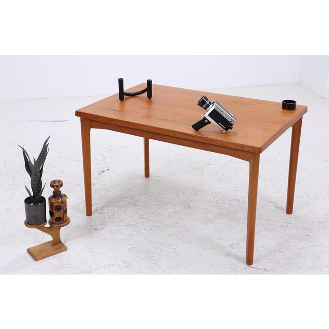 Vintage Teak Dining Table by Burchardt-Nielsen | Mid-Century Extendable Table Danish Design, 1960s For Sale - Image 4 of 15