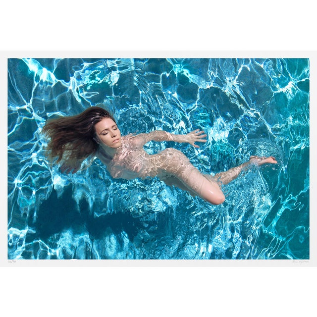 Fine Art Photograph | Signed Original Limited Edition of 10 | "Topaz Gleaming" Contemporary Figurative Nude Woman by Aaron Knight For Sale