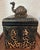 A rare decorative hinged storage box from the JOHN-RICHARD Collection. This magnificent box features gorgeous leopard...