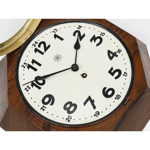 Vienna Modernism Wall Clock by Adolf Loos for Junghans, Germany, 1920s For Sale - Image 16 of 18