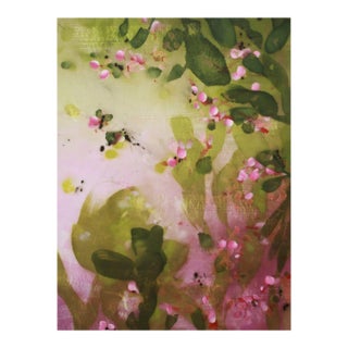 The Flowers Were Grateful for Their Morning Walks | Original 48x36 Abstract Botanical Painting | Mel Rea For Sale