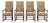 Set of Four French 20th Century Louis XIII Style Armchairs For Sale