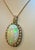 Early 21st Century 36 Ct Oval Ethiopian Opal & 2.5 Ct Diamond Pendant 14 Karat Yellow Gold Necklace For Sale - Image 5 of 18