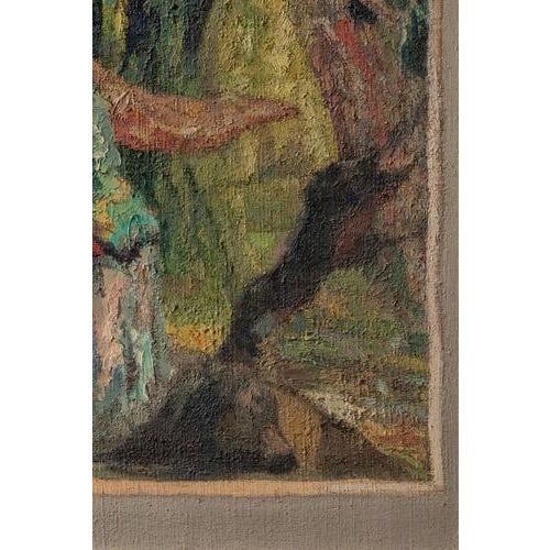 Jean Didier-Tourné, The Hunt, Oil Painting on Canvas, Early 20th Century For Sale - Image 5 of 9