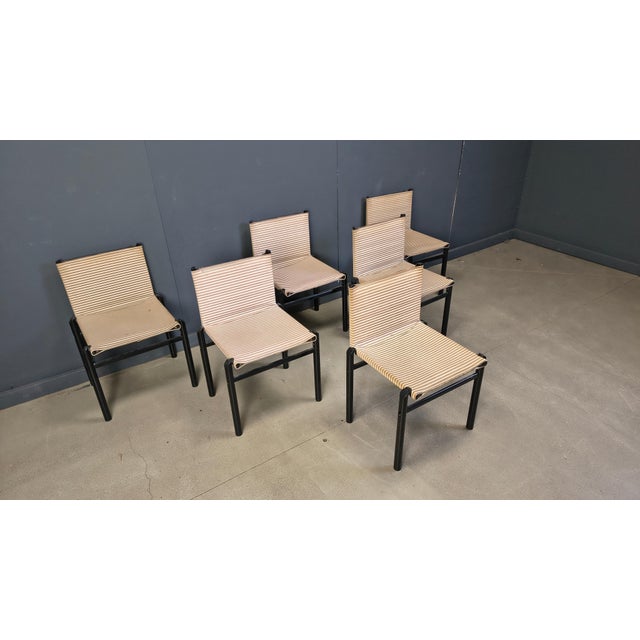 Mastro Dining Chairs by Afra & Tobia Scarpa for Molteni, 1980s, Set of 6 For Sale - Image 12 of 18