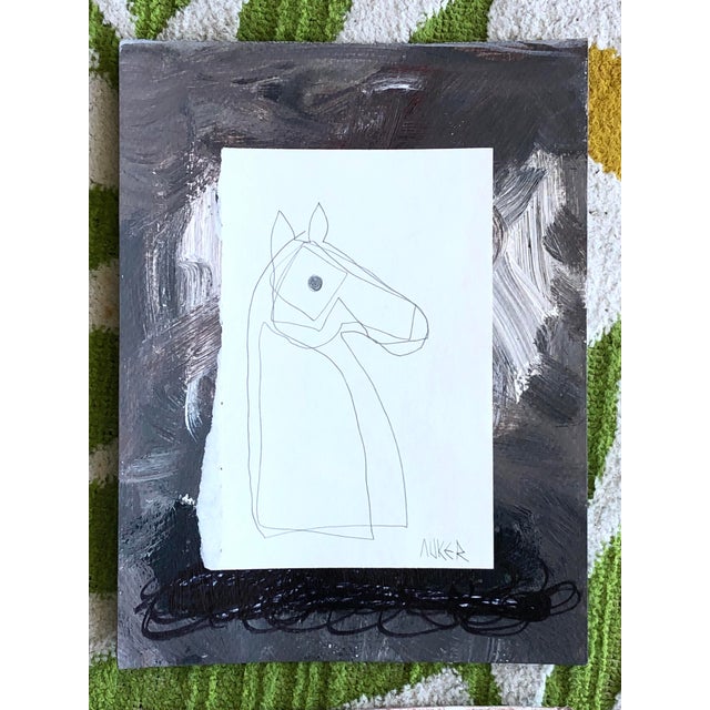 A completely unique and original mixed media artwork on paper. COA included. Unframed. Please contact Chairish regarding...