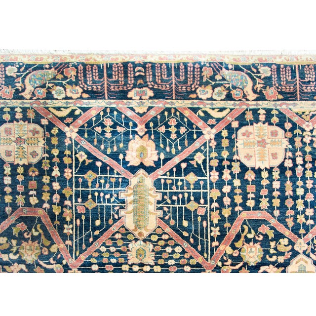 Vintage Indian Sarouk Farahan-Style Rug For Sale - Image 14 of 16
