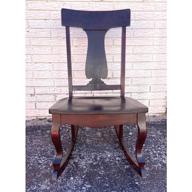 Vintage Queen Anne Style Youth Rocker by Wisconsin Chair Company Chairish