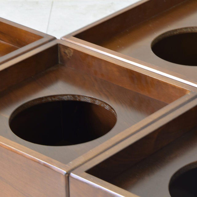 Wooden Planters from Formanova, 1970s, Set of 4 For Sale - Image 6 of 10