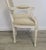 Ethan Allen Louis XVI French Striped Style Oval Back Armchairs in Distressed White Finish For Sale - Image 9 of 13