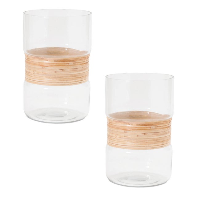 Bring natural elegance to your space with the Glass Candle Holder Set. Featuring a chic clear glass finish with a stylish...