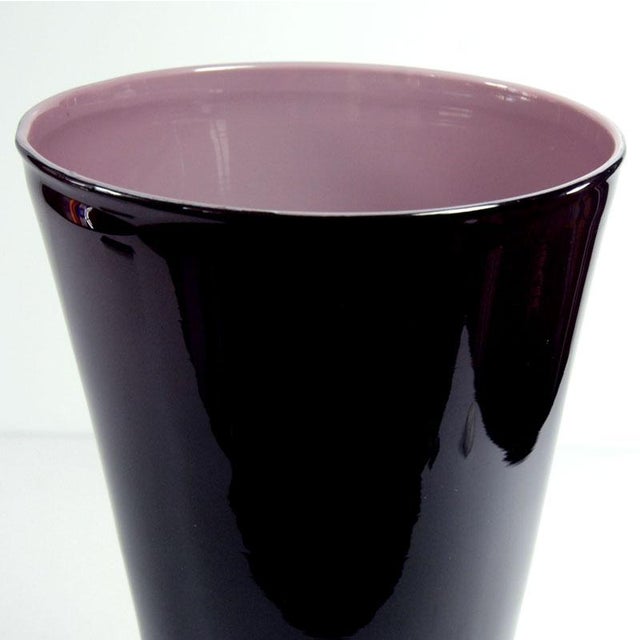Murano Italian Murano Glass Vase, 1960s For Sale - Image 4 of 10