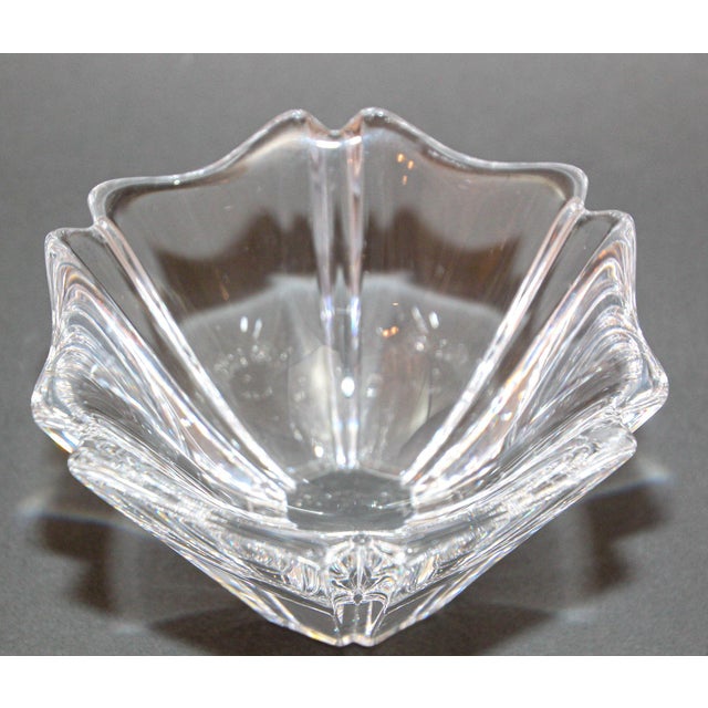 Orrefors Sweden Crystal Orion Bowl by Lars Hellsten circa 1970s. The Swedish crystal Orion bowl, designed by sculptor Lars...
