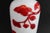 Glass Antique Chinese Red & White Peking Glass Vase, Hand Carved Monkey, C1910 For Sale - Image 7 of 13