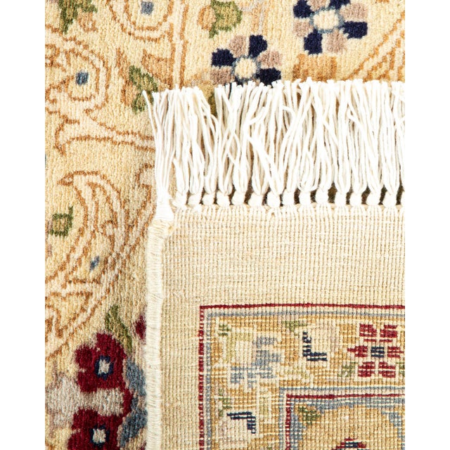 2000 - 2009 Mogul, One-of-a-Kind Hand-Knotted Runner Rug - Ivory, 8' 2" x 16' 1" For Sale - Image 5 of 8