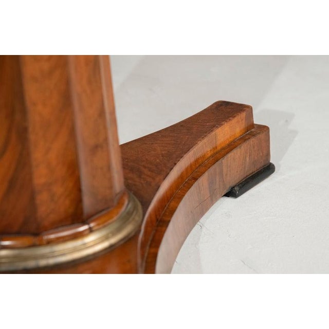 Lombard Empire Table in Walnut with Marble Top, 1850 For Sale - Image 17 of 18