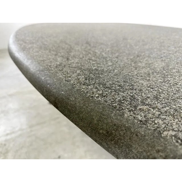 Oval Dining Table in the Manner of Jan Vlug, 1970s, in Good conditions. Designed 1970 to 1979