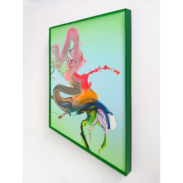 Contemporary Abstract Acrylic on Canvas "I Do Know" by Nikolaos Schizas For Sale - Image 6 of 6