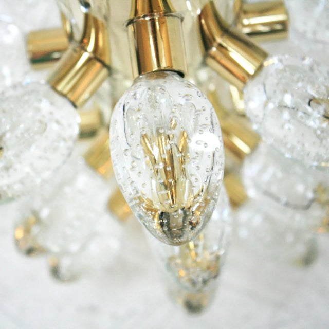 1990s Italian Mid-Century Modern Sculptural Murano Glass Table Lamps, Set of 2 For Sale - Image 5 of 8