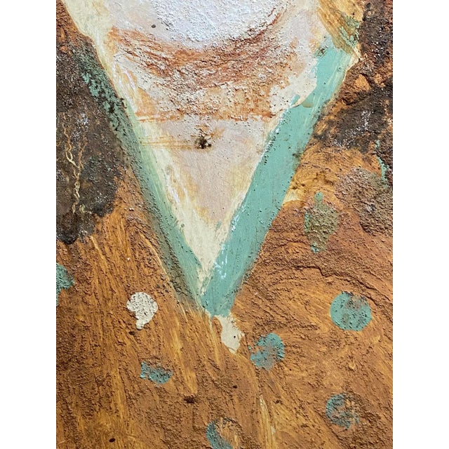 Brown 1970s Folk Art Portrait Painting by Jimmy Lee Sudduth, Framed For Sale - Image 8 of 13
