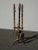 1980s Vintage French Country Fireplace Tools W Wood Handles Set of Three For Sale - Image 5 of 12