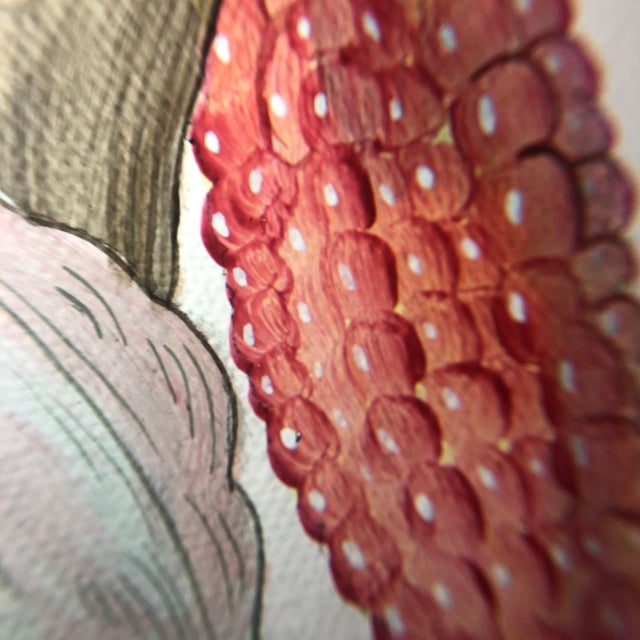 "Forever and a Day" Parrot Bird Macaw Painting in the Chinoiserie Style by Allison Cosmos For Sale In Philadelphia - Image 6 of 7