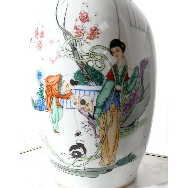 Porcelain Baluster Vase, China, Early 20th Cenuty For Sale - Image 5 of 18