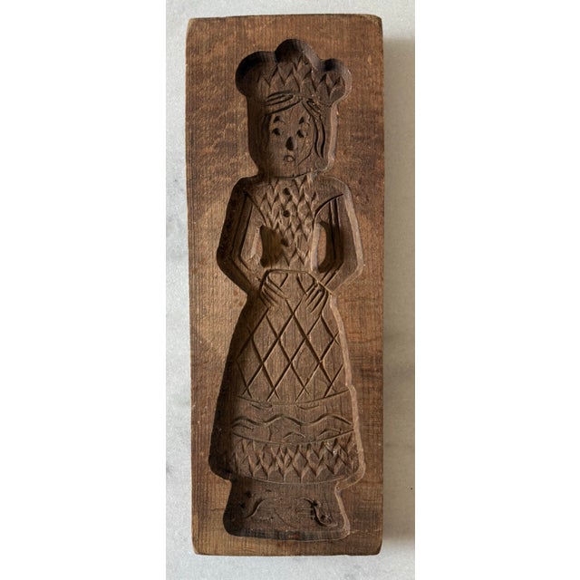 Pair of Vintage Speculaas Wooden Cookie Molds For Sale - Image 4 of 8